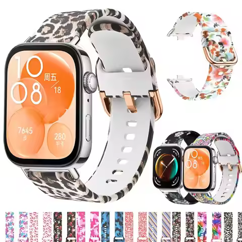 Printing Strap for Huawei Watch Fit 3 Replacement Silicone Smartwatch Wristband Bracelet Correa Huaw