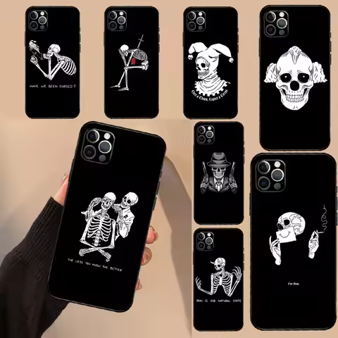 Death Skull Bones Clown Circus Case For OnePlus Nord 5 CE 2 3 4 Lite N20 N30 OnePlus 15 13 12 11 13T