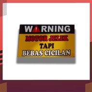 Stiker Cutting Motor Kecil Warning Bebas Cicilan Stiker Cutting Termurah