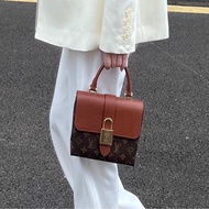 LV Locky BB 經典老花焦糖色鎖頭包 兩用 肩背兼手提包🤎