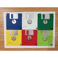 BASF MADE IN GERMANY 3.5” FLOPPY DISK DOS/ IBM FORMAT– 1.44MB Multicolor New old stock