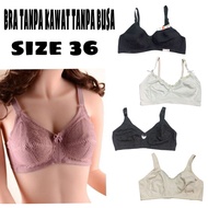 WIRELESS BRA WITHOUT FOAM SIZE 36 a BCDE EXPORT REMAINS.