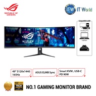 ITW | ASUS ROG Strix XG49WCR Super Ultra-wide Gaming Monitor — 49” Double QHD, 32:9 (5120 x 1440), C