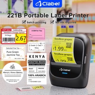CLABEL 221B Wireless Bluetooth Thermal Label Printer Portable Handheld Sticker Printer for Price Tag