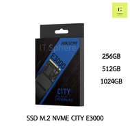 SSD M.2 256GB, 512GB, 1024GB GEN3 NVMe Hiksemi E3000 (SSD HIKSEMI CITY E3000 M.2 PCIe : HSM-HSSSDE3000) ประกัน 5 ปี