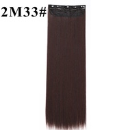 Tóc Thẳng Siêu Dài 32Inch 5 Kẹp Tổng Hợp Tự Nhiên Vô Hình Trong Một Mảnh Nối Tóc Dành Cho Nữ Màu Đen