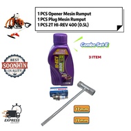 2T wangi hirev 400 0.5liter kurang karbon 2T mesin rumput 2T motor Plug mesin rumput Pembuka Plug me