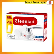 Cleansui Water Purifier Faucet Direct Connection Type CB Series Compact Model with 2 Cartridges CB023W-WT