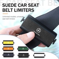 Car Safety Seat Belt Adjustable Clips Suede Limiters Clamp Elastic Adjuster Accessories for Benz W202 W212 W126 W140 W168 W177 CLS GLE GLC GLS CLA