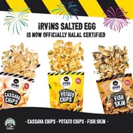 Irvin's salted egg potato chips, fish skin &amp; tapioca chips
