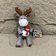 Boneka Rusa / Reindeer strip abu-abu dengan snowman Miniso