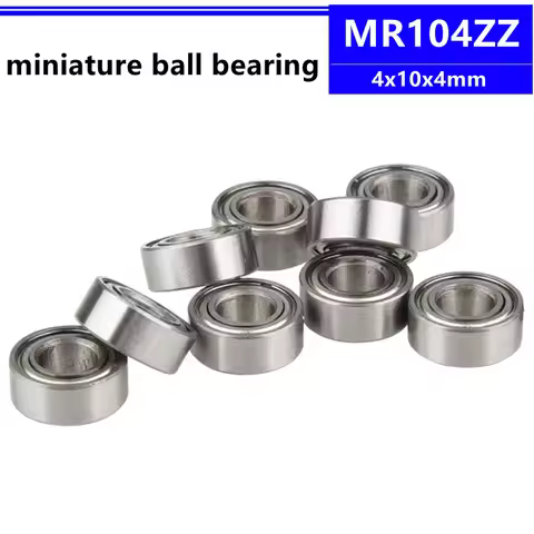 50/100/500pcs MR104ZZ 4*10*4 mm miniature ball bearing MR104-2Z 4x10x4 mm MR104 MR104Z miniature dee