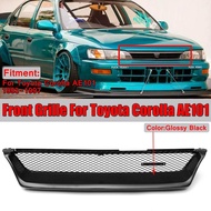 Front Grilles Bumper Grille Touring Wagon Style Glossy Black For Toyota Corolla AE101 1993-1997 Car 