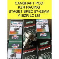 LC135 CAM PCO CAMSHAFT KZR STAGE1 SPEC 57MM 62MM STANDARD RACING KZR FOR Y15ZR LC135