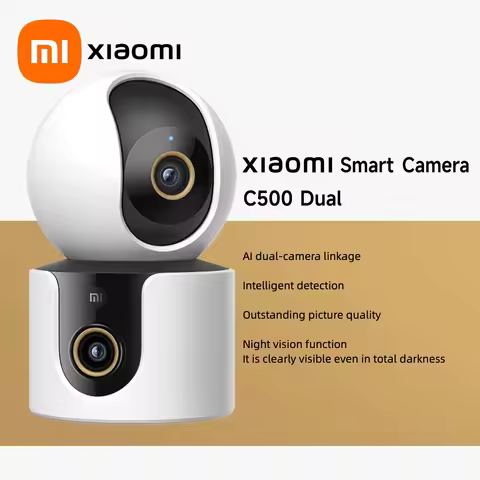Xiaomi Smart Camera C500 Dual Lens PTZ 360° Pets&Facial Detection 4 Million pixels Full Color Night