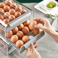 YQ9 Wooden Beginning Egg Box Refrigerator Crisper Storage Box Automatic Filling Double-Layer Drawer-Type Stackable Egg B
