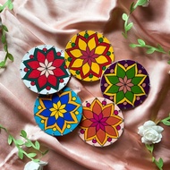 Wooden Coaster (customised) - Mandala Series