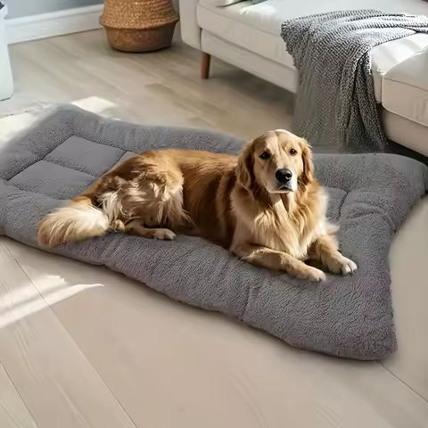 Dog Pet Beds Extra Large Plush Dog Bed Sofa Thickened Super Soft Polyester Pet Mat Dog Crate Mat Bed