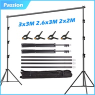 3x3M 2.6x3M 2x2M Backdrop Background Stand Kit Photo Shoot Studio Kaki Latar Belakang Party Foto Boo