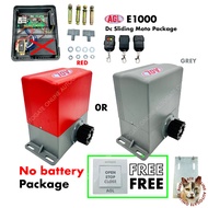 AGL E1000 DC ( FULL SET WITHOUT GEAR RACK (NYLON GEAR / METAL GEAR) ) E8 E1000 SLIDING AUTO GATE DC MOTOR SYSTEM
