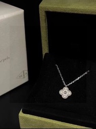 VCA 梵克雅寶滿鑽四葉草項鍊