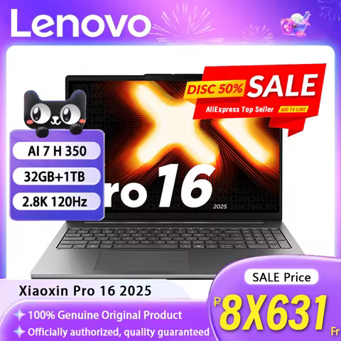 Lenovo Xiaoxin Pro16 2025 AI 7 H 350 32+1TB 16-inch 2.8K OLED Screen Grey