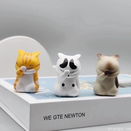 [new] Cartoon cute cat cat doll toy micro landscape desktop decoration office decoration
