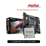 AMD Ryzen 5 4650G R5 4650G CPU + GA B550M AORUS ELITE (rev. 1.0) Motherboard Suit Socket AM4 All new