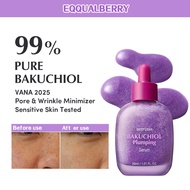 EQQUALBERRY Bakuchiol Plumping Serum Pore and Wrinkle Minimizer Retinol Alternative Elasticity with