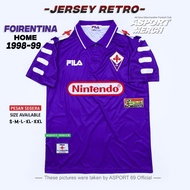 JERSEY BOLA FIORENTINA RETRO HOME 1998 1999 SOCCER JERSEY RETRO FIORENTINA HOME 98 99 IMPORT