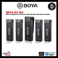 BOYA BY-W4 ULTRACOMPACT 2.4GHZ FOUR CHANNEL WIRELESS MICROPHONE SYSTEM