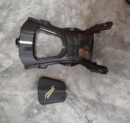 ครอบถังน้ำมัน + ปิดฝาน้ำมัน คาร์บอน Pcx 160 ปี 2021 - 2024 งานฟิล์มลอยน้ำ แถมสติ๊กเกอร์ Akana จัดส่ง