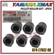 YAMAHA XMAX / XMAX250 - 100% Original Pulley Roller Set (6pcs) - [B74-E7632-00]