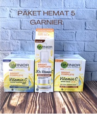 PROMO! (Paket Hemat 5 Isi 3) Garnier Light Complete Booster Serum 30ml+Serum Day Whitening Cream Kri
