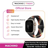 MACHINO Nylon Premium Woven Braided Apple Watch Strap 49/46/45/44/42 MM Watch Strap Watch Accessorie