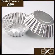 7cm Egg tart mold reusable baking cake pudding mold thick Aluminium Alloy Shell Tart Telur Portugues