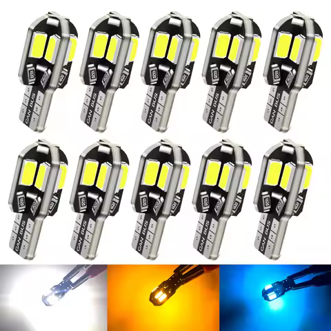 10X T10 Led Car Interior Bulb Canbus W5W for Bmw E90 E46 E60 F10 F30 E39 E36 F20 X5 E70 E53 E92 M3 E