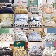 ⚡ PAYDAY SALE ⚡ 1200tc 7in1 PREMIUM CADAR COMFORTER BEDSHEET 100% Selimut Tebal cadar getah keliling