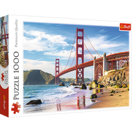 TREFL Jigsaw จิ๊กซอว์ จำนวน 1000 ชิ้น รุ่น Golden Gate Bridge San Francisco USA (68.3x48 cm.) นำเข้าจากยุโรป พร้อมส่ง