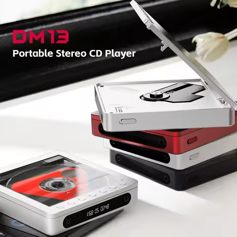 FiiO DM13 Multifunctional Portable Stereo CD Player with Long-Lasting Battery, Supports USB Ripping,