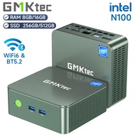 GMKtec Mini PC G3 Intel Alder Lake N100 3.4GHz Windows 11 Pro DDR4 RAM SATA SSD Desktop Computer