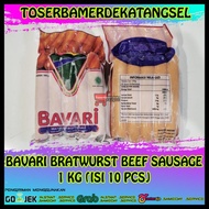 Bavari Beef Bratwurst Sausage 1 Kg / Sosis Sapi Premium Isi 10 Pcs