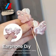 OUREAPH  Earphone Decoration, Star Gem Accent Y2K Headphone Accessory, Angel Wing Damage-Free Instal