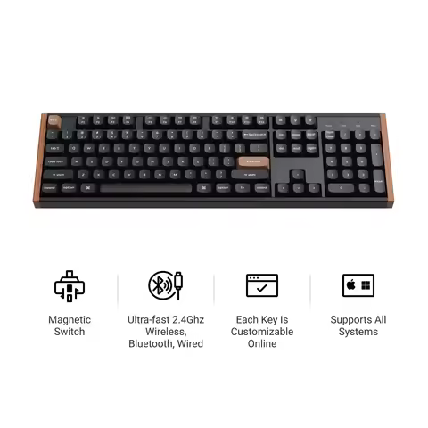 Keychron K10 HE Wireless Magnetic Switch Custom Keyboard Special Edition Full Size RGB Backlight Dou
