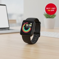 Y68 Smart Watch for Kids Black Electronic Sport Watch Health Monitor for Girls Boys Holiday Gift