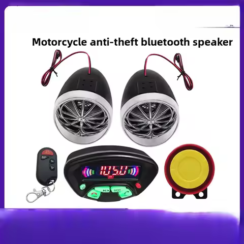 Motorcycle Audio Hands-free Calling Bluetooth Speaker Waterproof Fm Mp3 Motorcycle Anti-theft Audio