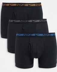 Nike 耐吉 Training 訓練束褲 運動內褲  黑色三件一組  慢跑 運動 透氣 百分百原裝正品