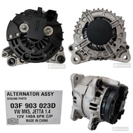 (03F903023D) Alternator Volkwagen Golf Mk5, Jetta 1.4 12V 140A 6Pk C/P Bosch Type <L, FR>