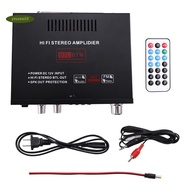 Hifi FM Bluetooth Speaker AMP 800W Digital Amplifier  Audio Power Subwoofer for Car Boat for Caravan