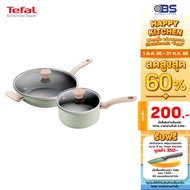 Tefal กระทะ 30 cm หม้อ 18 cm พร้อมฝา เซ็ตเครื่องครัว 4 ชิ้น So Matcha รุ่น G179S495